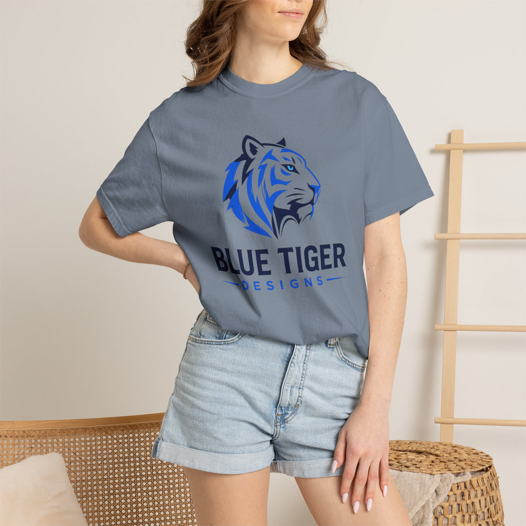 Blue Tiger Logo T-Shirt