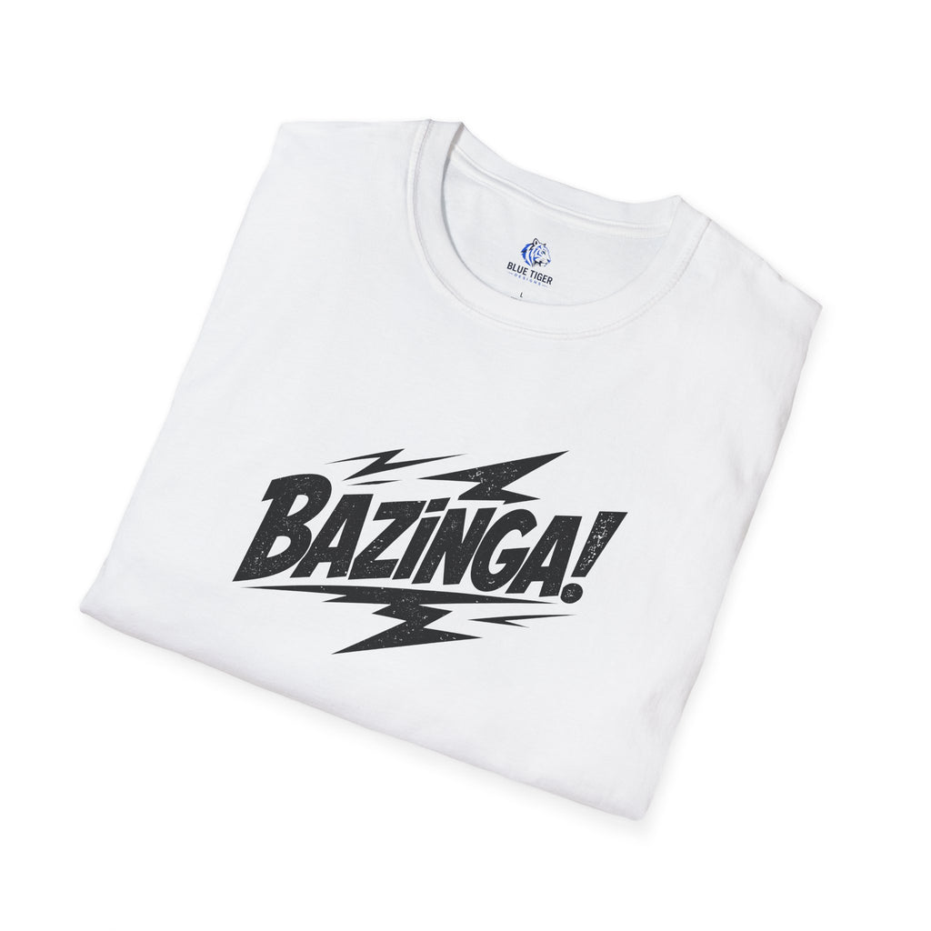 Bazinga! Graphic T-Shirt — Retro Lightning Comic Tee