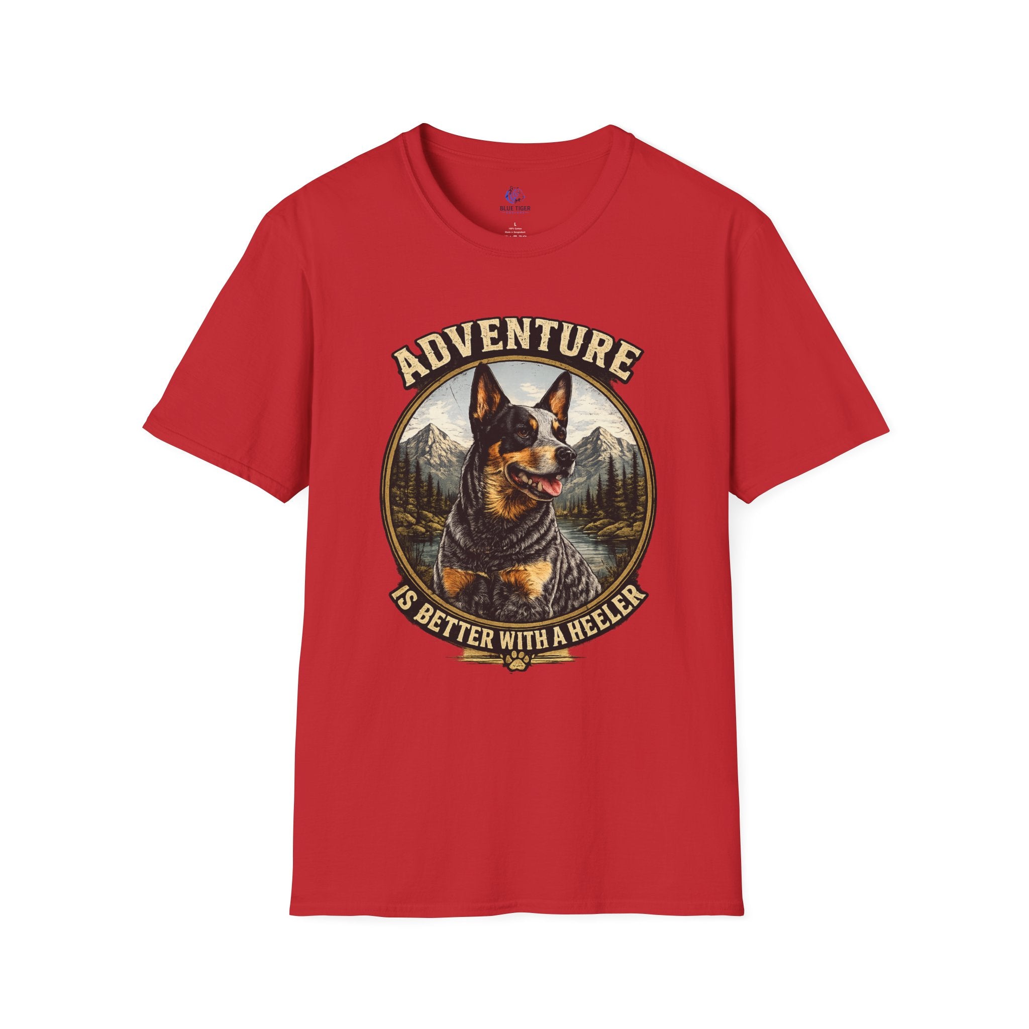 Adventure Is Better With A Heeler T-Shirt — Australian Cattle Dog Graphic Tee