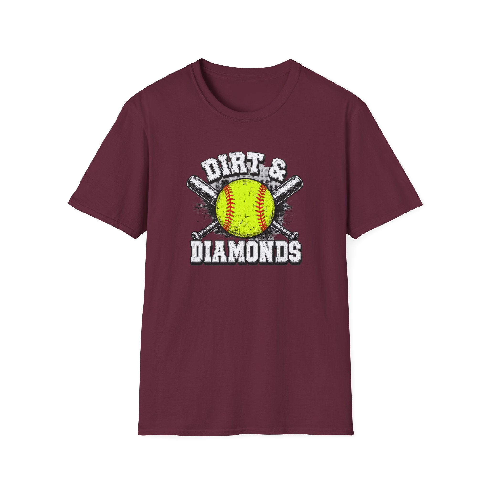 Dirt & Diamonds Softball Tee — "Dirt & Diamonds" Graphic T-Shirt for Players & Fans
