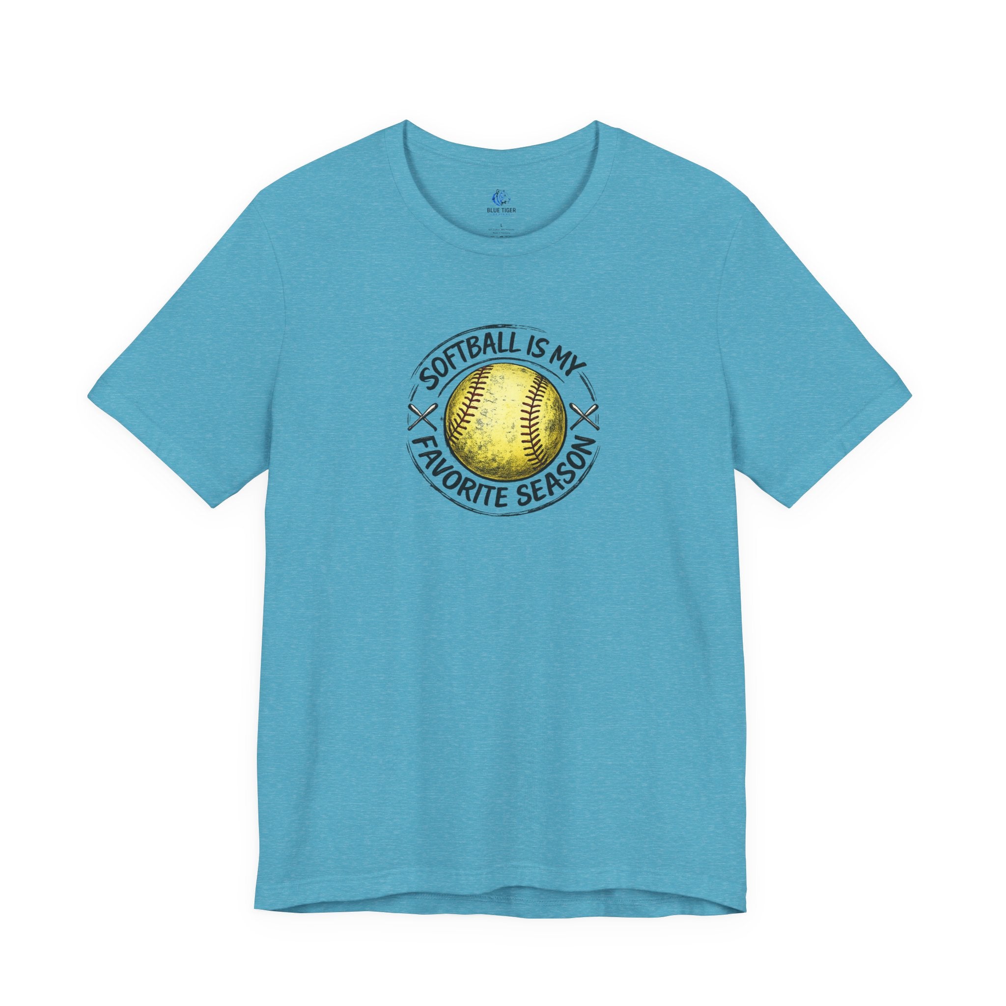 Softball Is My Favorite Season Tee – Graphic Softball T-Shirt for Players & Fans