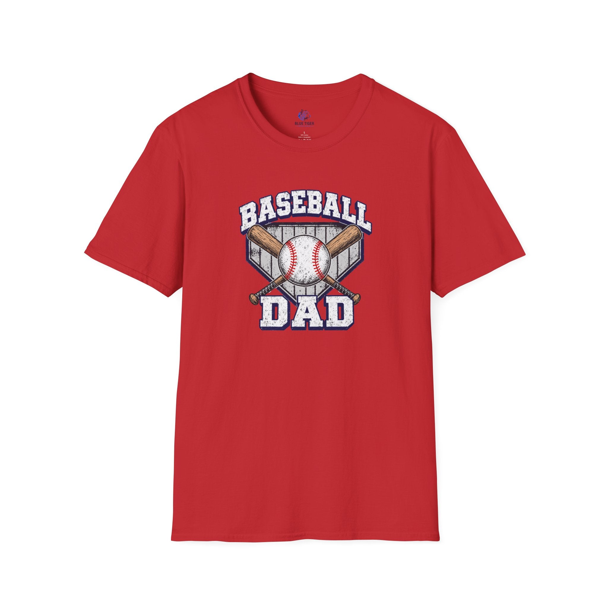 Baseball Dad T-Shirt — Vintage Baseball Bat & Ball Dad Tee