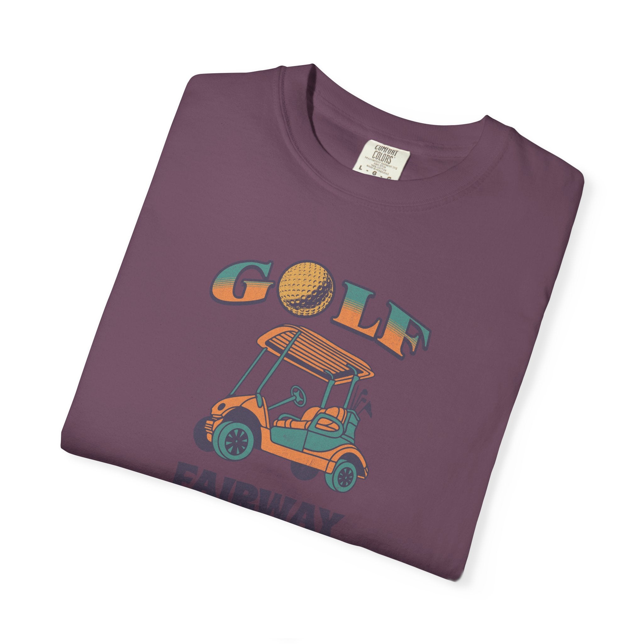 Golf Cart Graphic T-Shirt — "Fairway to Heaven" Vintage Golf Tee
