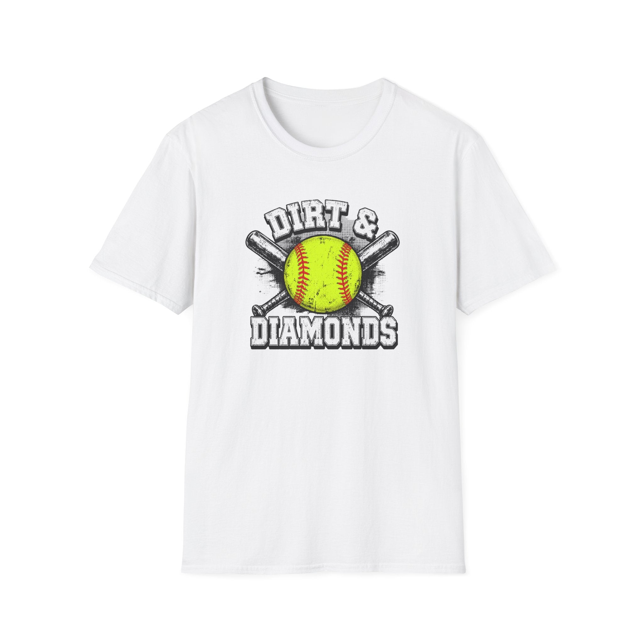 Dirt & Diamonds Softball Tee — "Dirt & Diamonds" Graphic T-Shirt for Players & Fans
