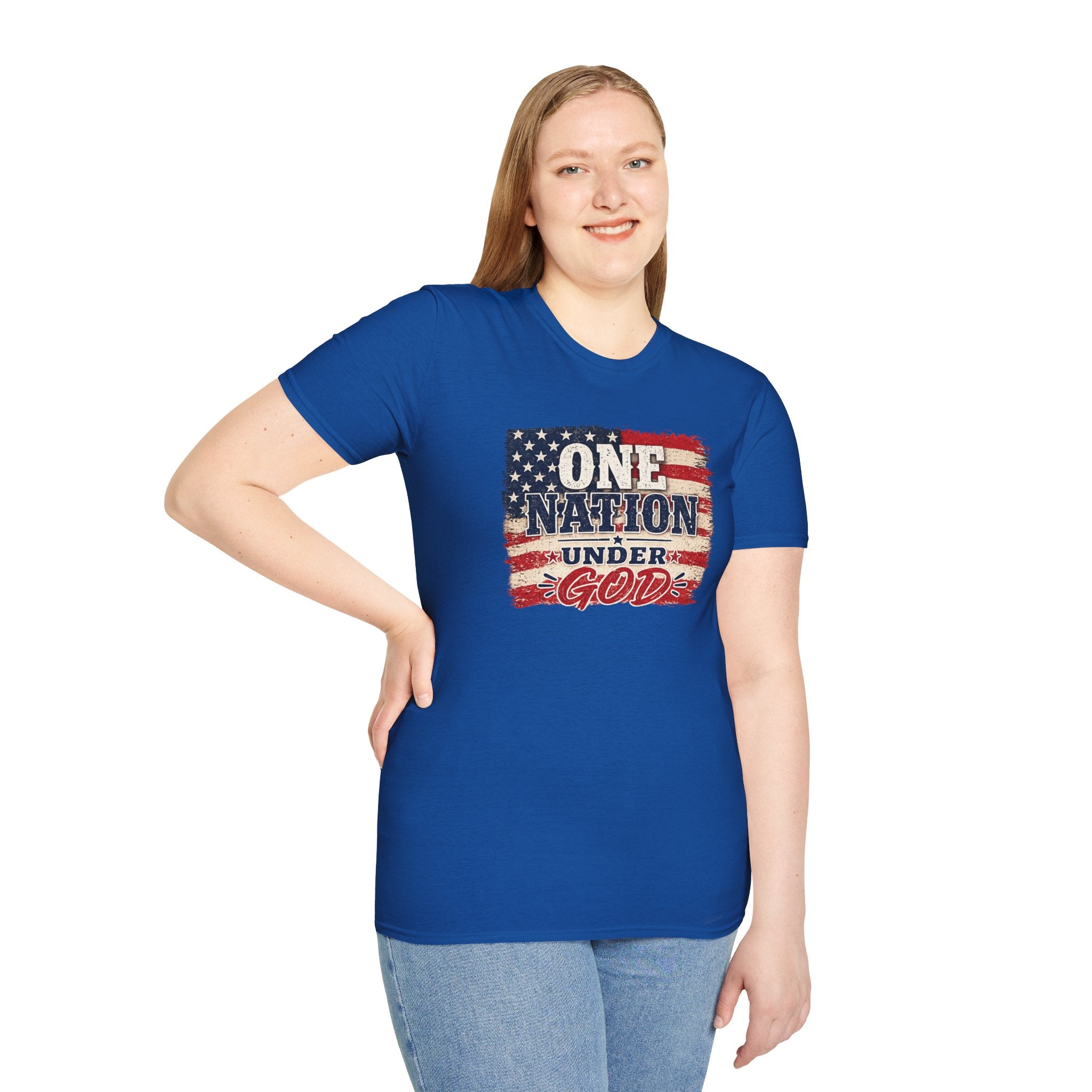 One Nation Under God T-Shirt – Patriotic American Flag Tee