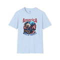 Patriotic Eagle T-Shirt – "America Land of the Free" Graphic Tee