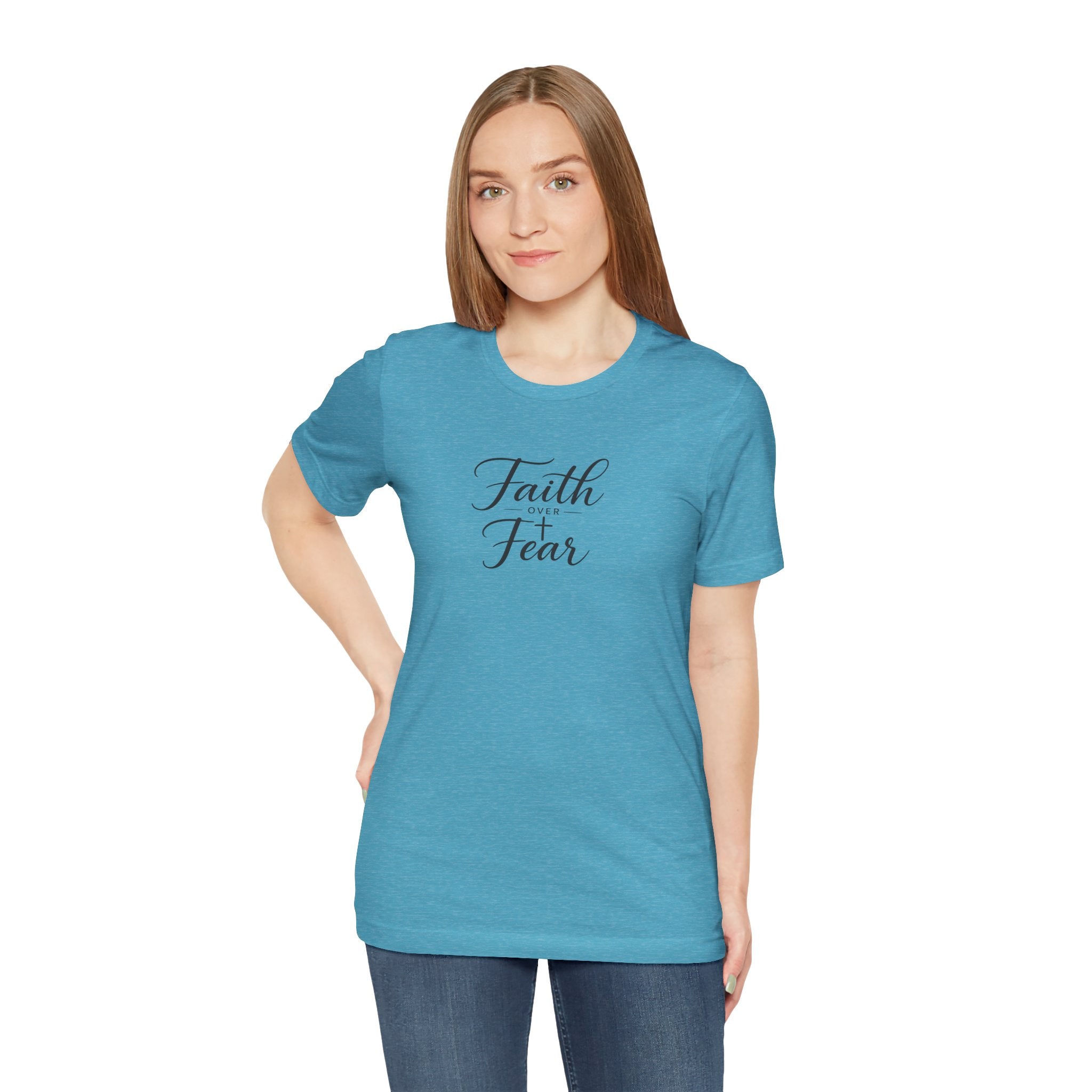Faith Over Fear T-Shirt — Inspirational Christian Tee