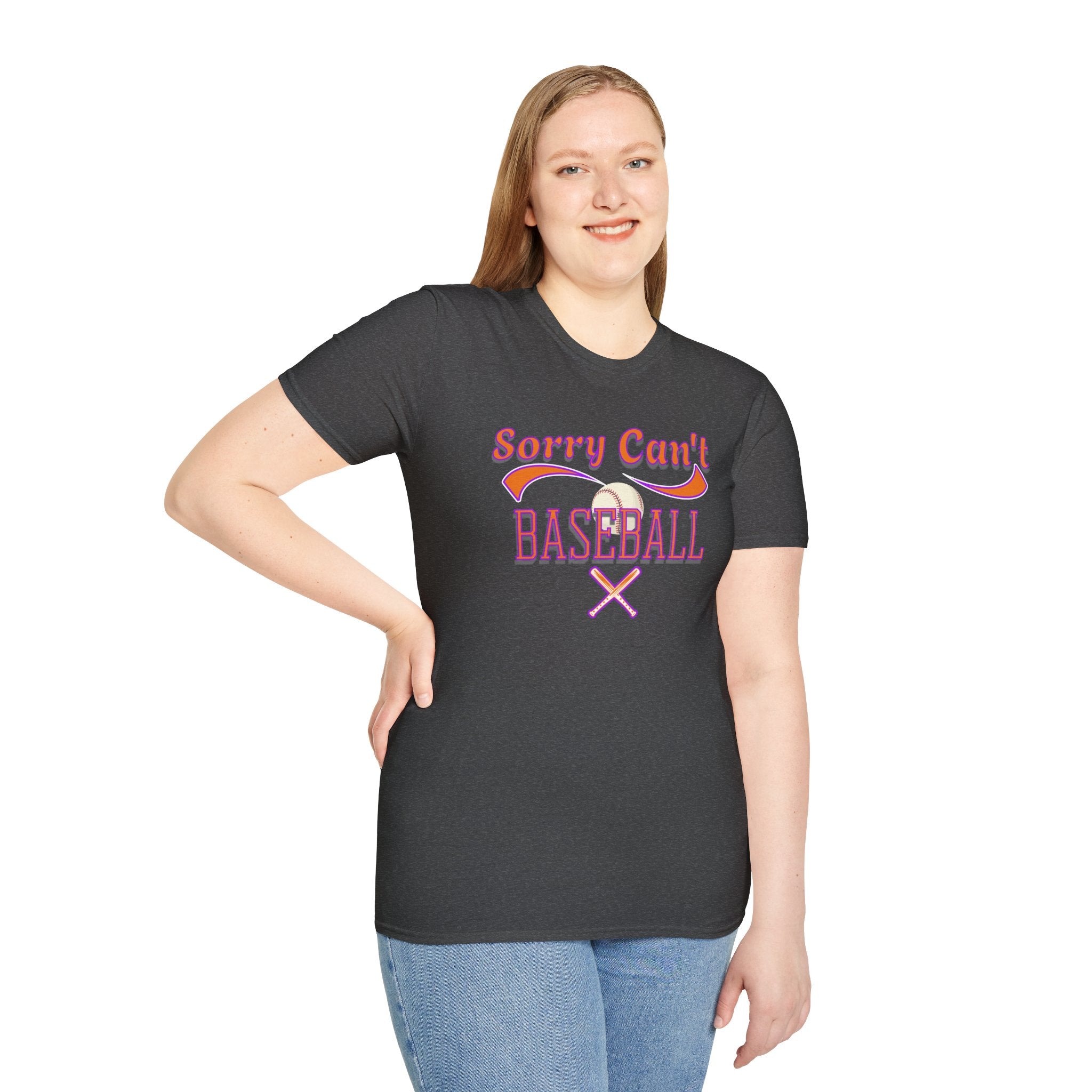 Sorry Can't, Baseball T-Shirt — Funny Baseball Lover Tee