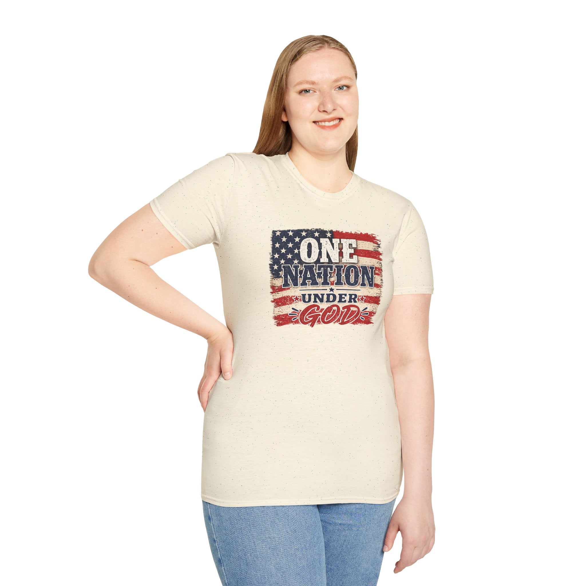 One Nation Under God T-Shirt – Patriotic American Flag Tee