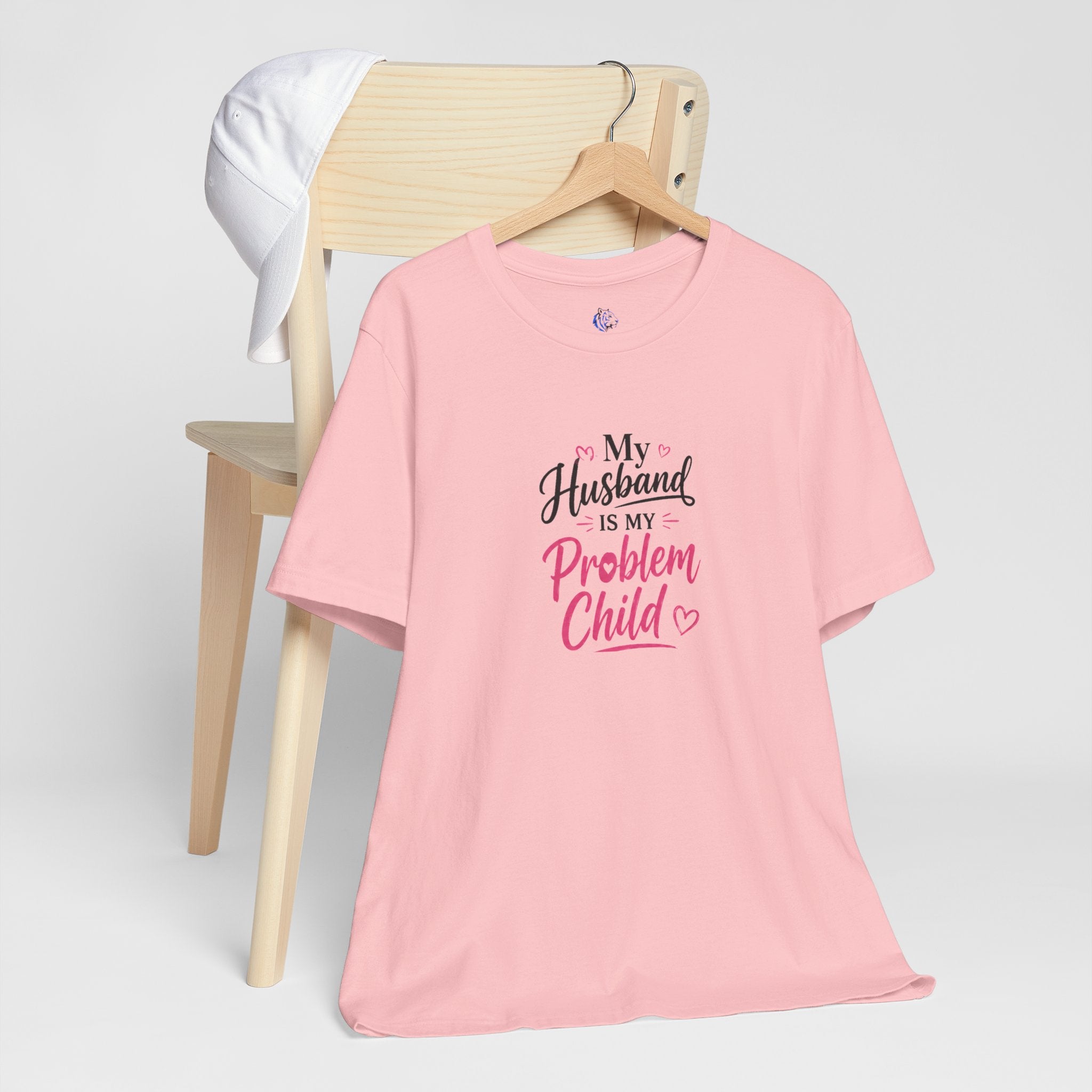 My Husband Is My Problem Child Tee – Funny Mom Wife Graphic T-Shirt