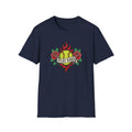 Softball 'Play Hard' Tattoo-Style T-Shirt