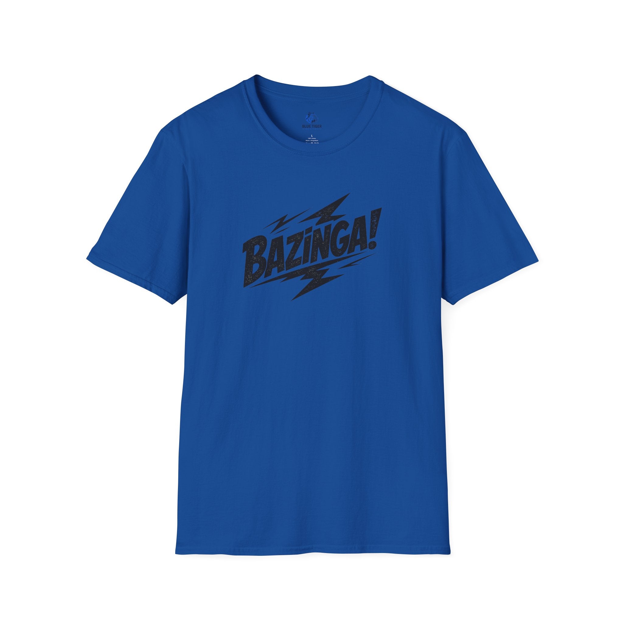 Bazinga! Graphic T-Shirt — Retro Lightning Comic Tee