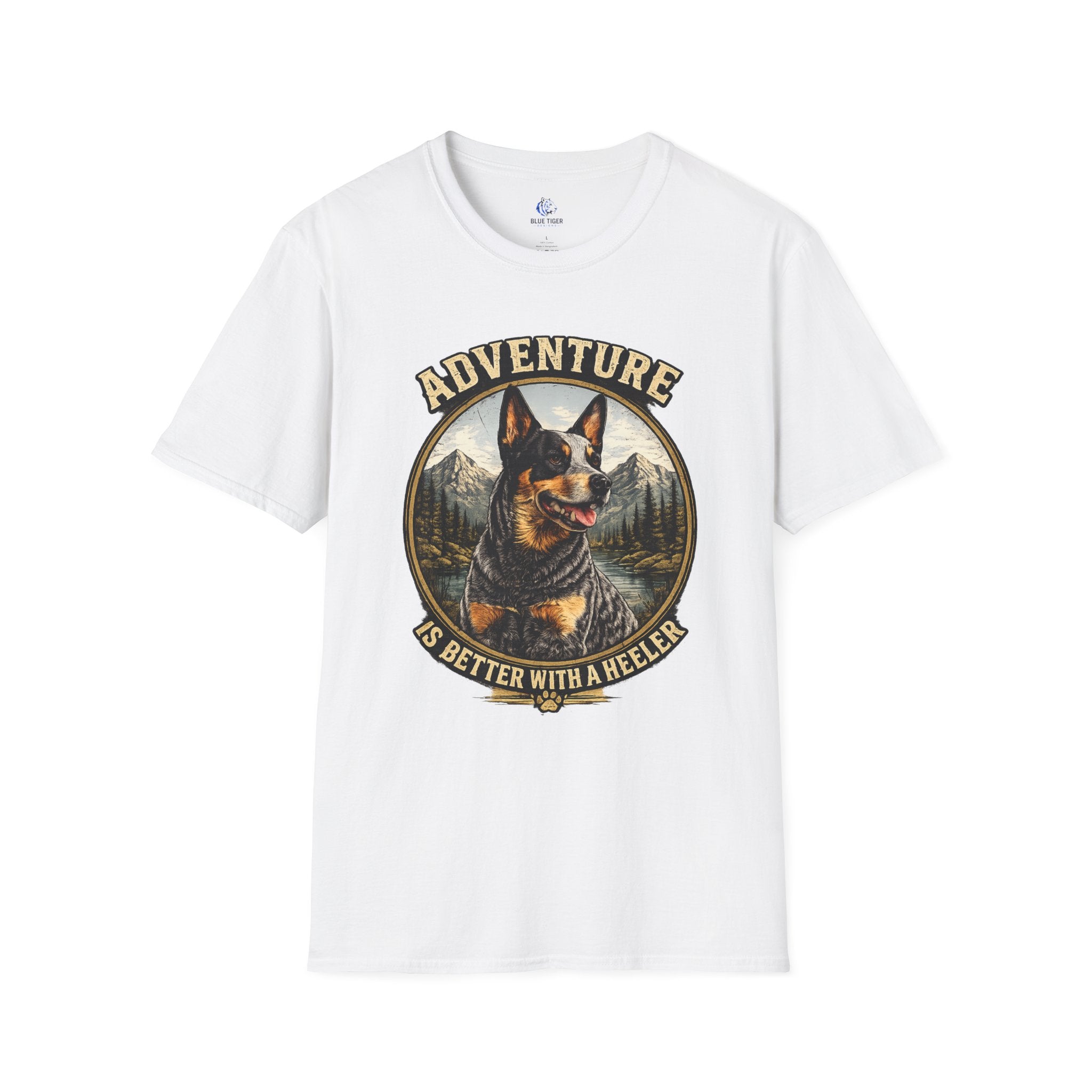 Adventure Is Better With A Heeler T-Shirt — Australian Cattle Dog Graphic Tee