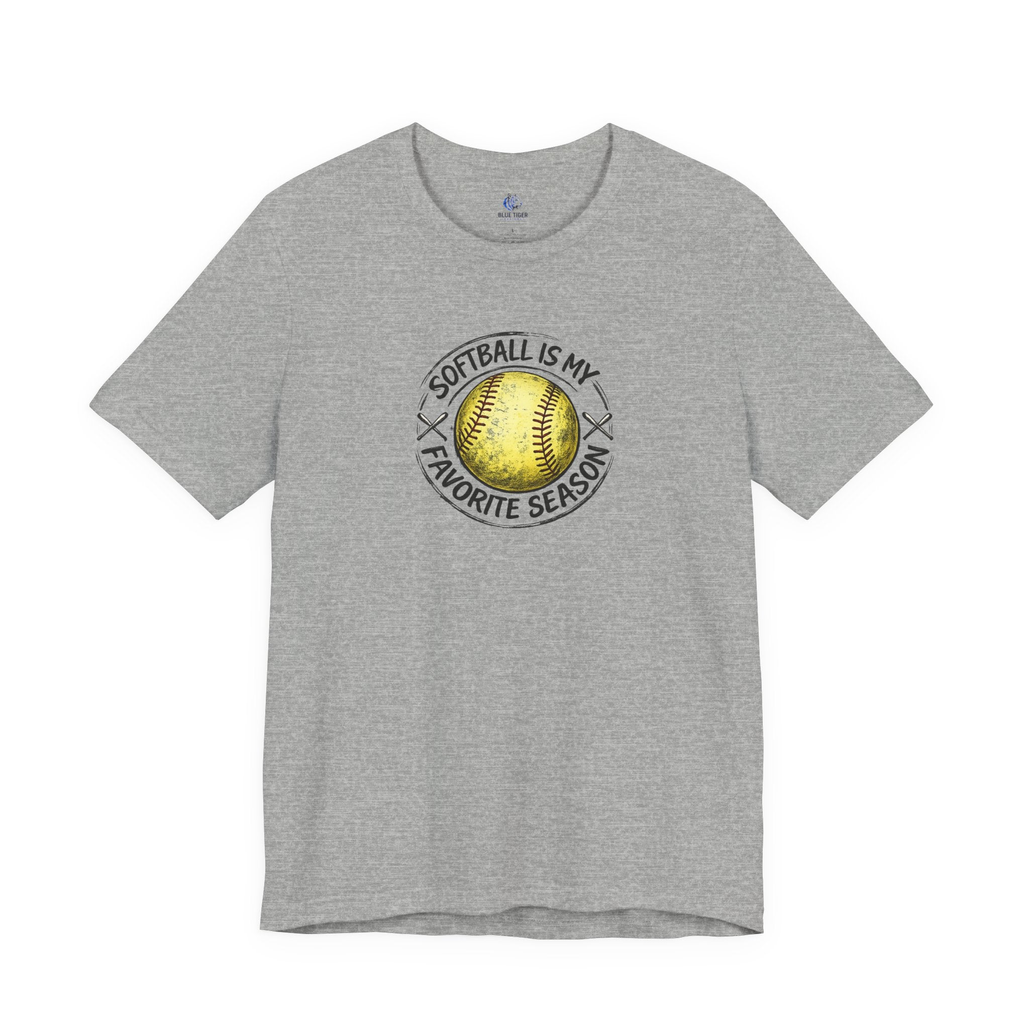 Softball Is My Favorite Season Tee – Graphic Softball T-Shirt for Players & Fans