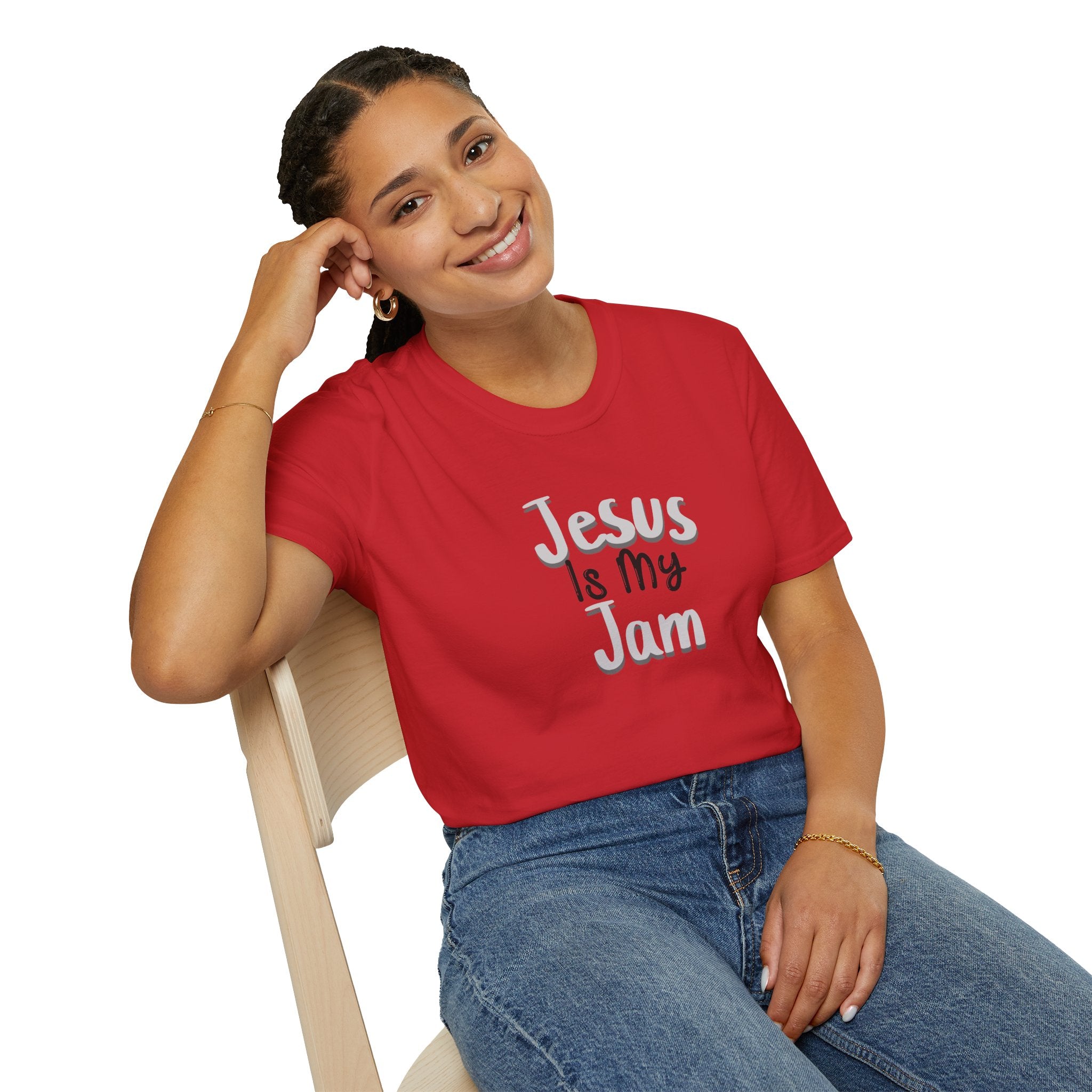 Jesus Is My Jam T-Shirt — Christian Faith Graphic Tee for Men & Women
