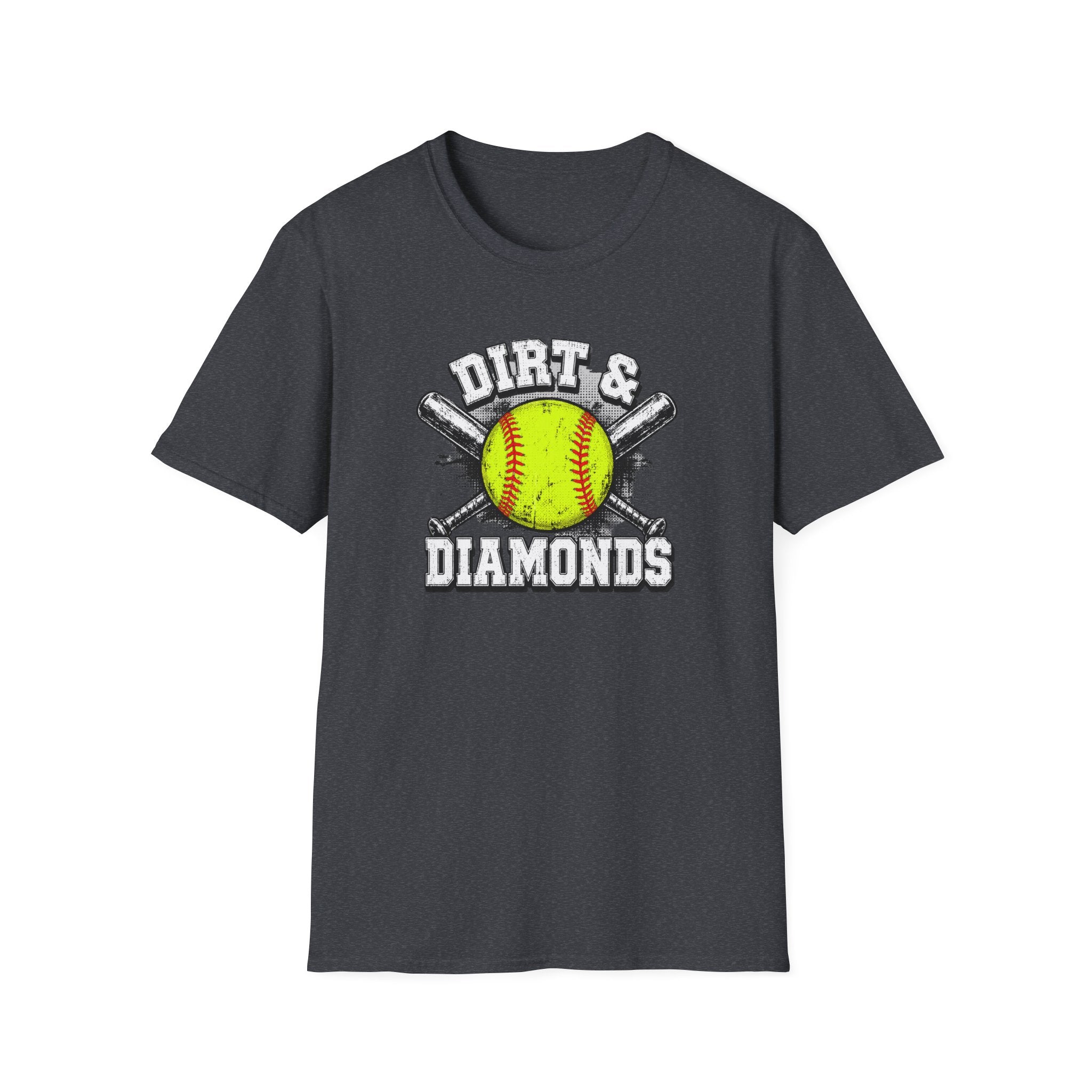 Dirt & Diamonds Softball Tee — "Dirt & Diamonds" Graphic T-Shirt for Players & Fans