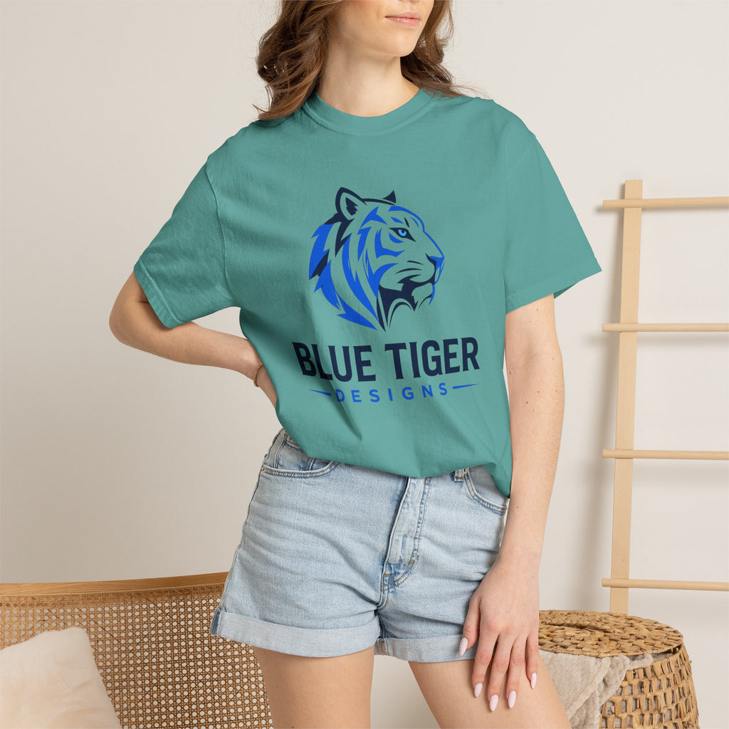 Blue Tiger Logo T-Shirt