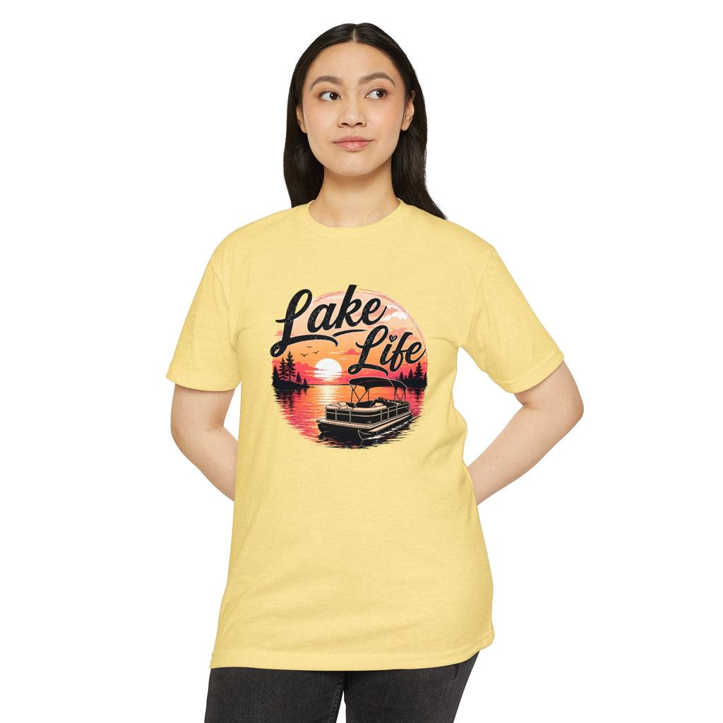 Lake Life T-Shirt – Retro Sunset Pontoon Boat Tee for Boating & Summer Lake Days