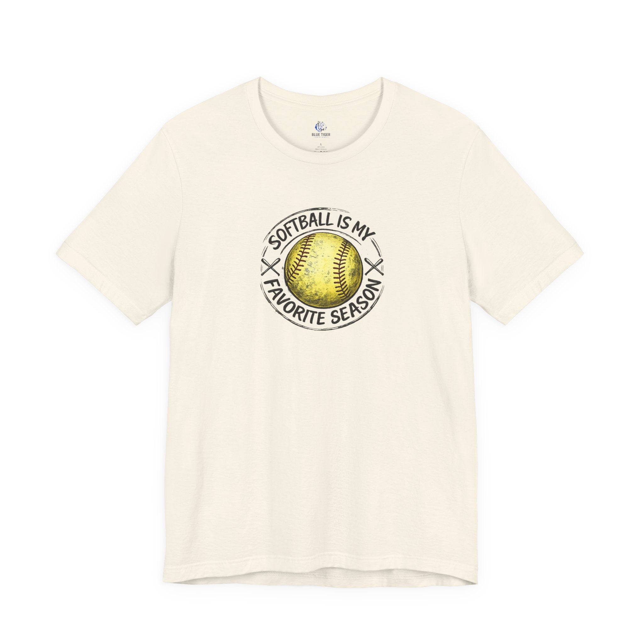 Softball Is My Favorite Season Tee – Graphic Softball T-Shirt for Players & Fans