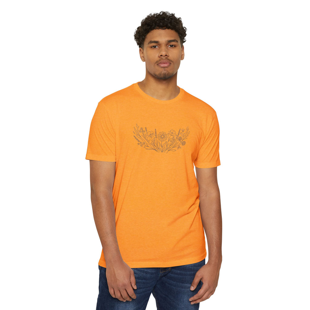 Floral Meadow Chest Graphic T-Shirt