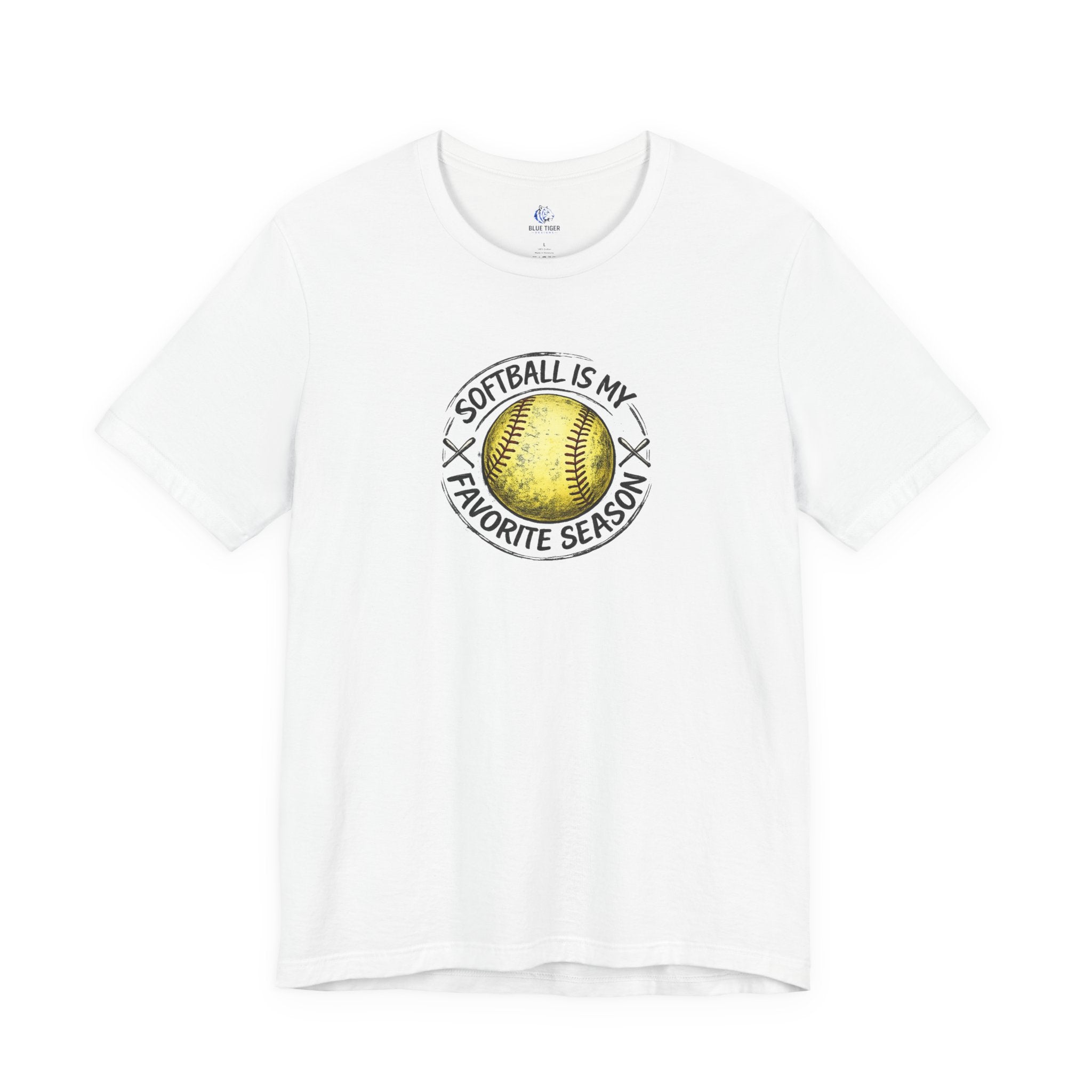 Softball Is My Favorite Season Tee – Graphic Softball T-Shirt for Players & Fans