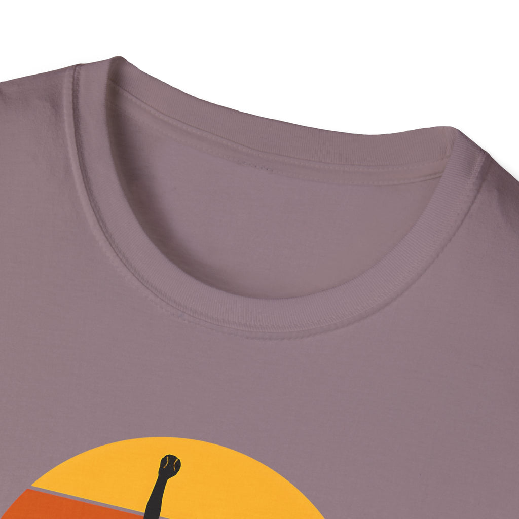 Diamond Days Softball T-Shirt — Vintage Sunset Pitcher Tee