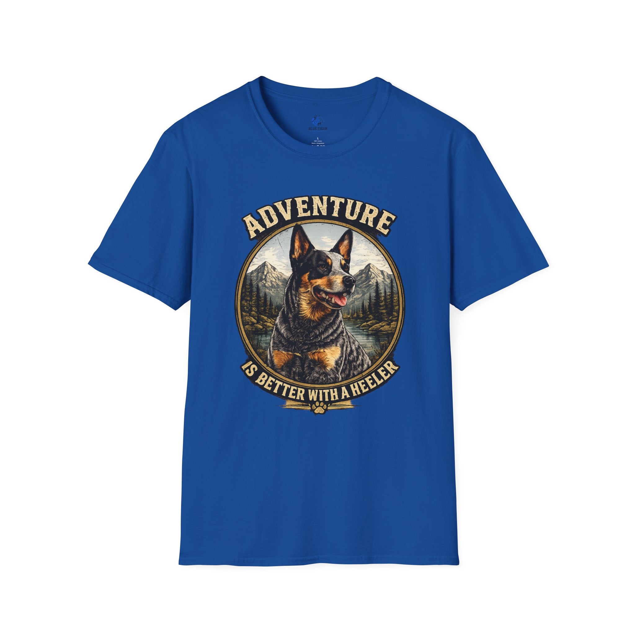 Adventure Is Better With A Heeler T-Shirt — Australian Cattle Dog Graphic Tee
