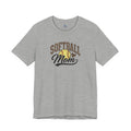 Softball Mom T-Shirt — Leopard Softball Graphic Tee for Proud Moms