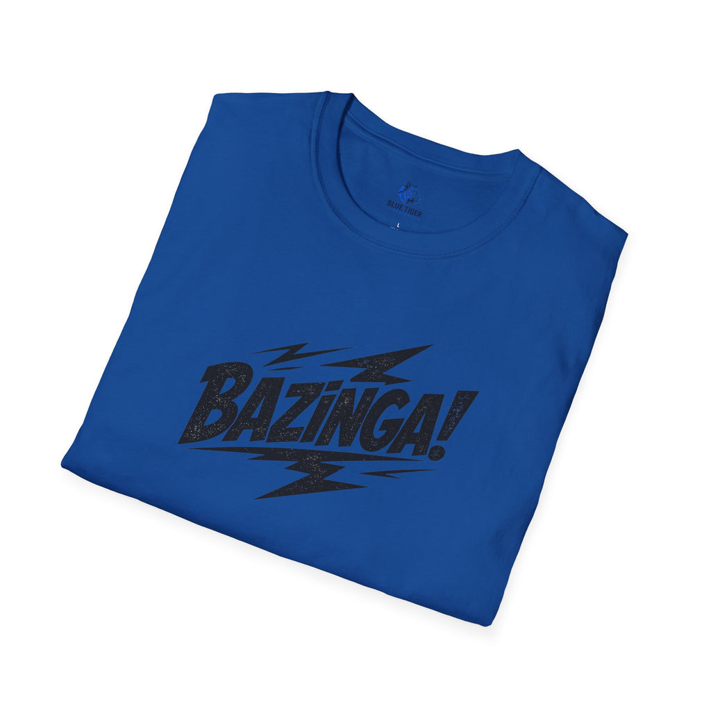 Bazinga! Graphic T-Shirt — Retro Lightning Comic Tee