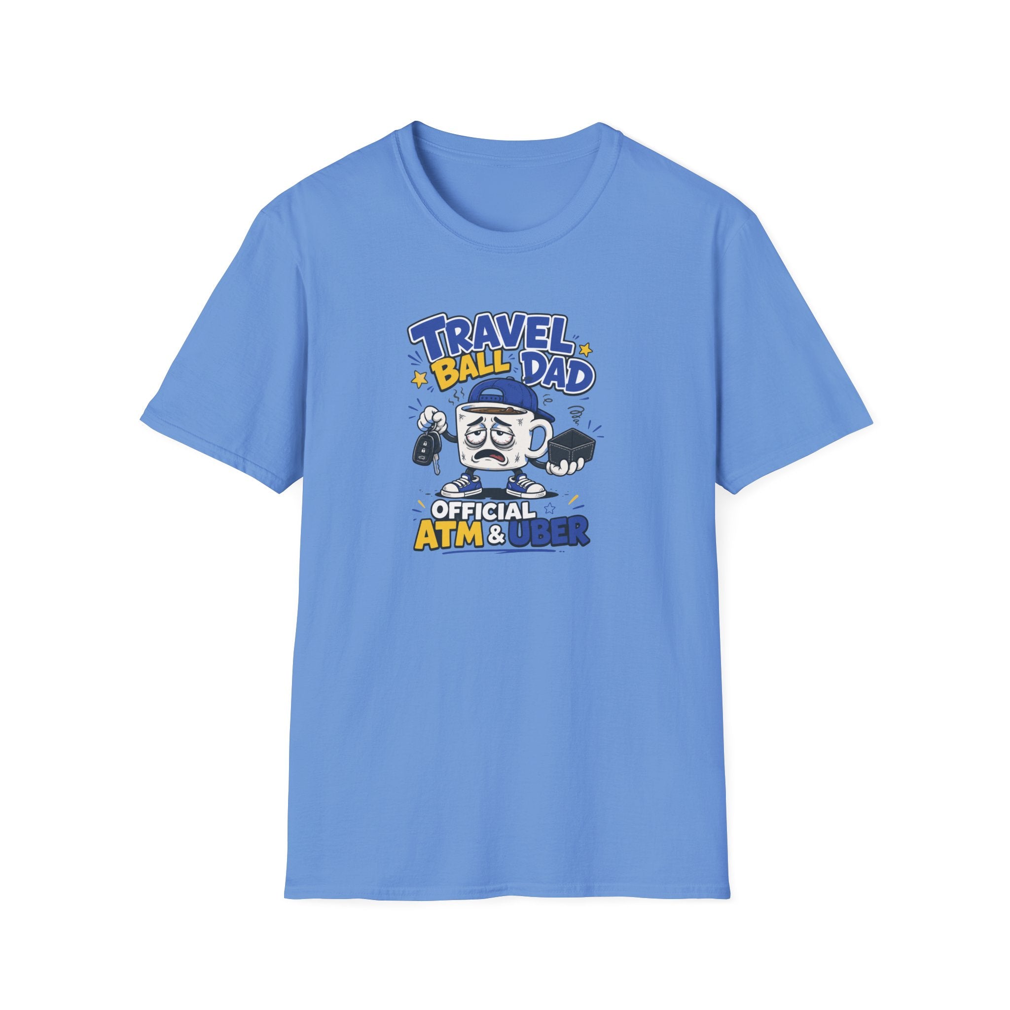 Travel Ball Dad T-Shirt — “Official ATM & Uber” Baseball Dad Gift