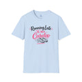 Running Late Is My Cardio T‑Shirt — Funny Fitness Graphic Tee with Sneakers