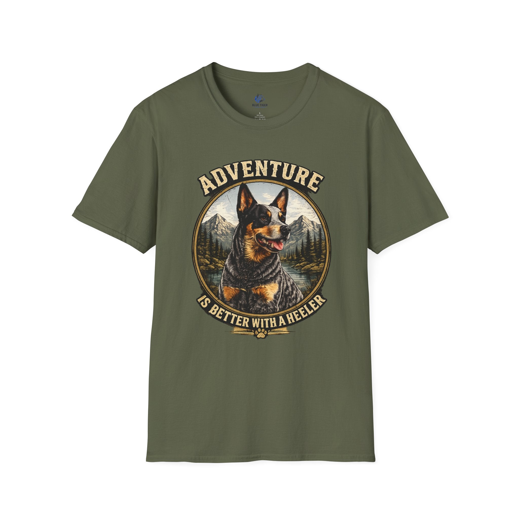 Adventure Is Better With A Heeler T-Shirt — Australian Cattle Dog Graphic Tee