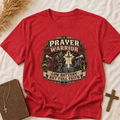 Prayer Warrior T-Shirt – 'Low Battery But Full Faith' Christian Faith Graphic Tee
