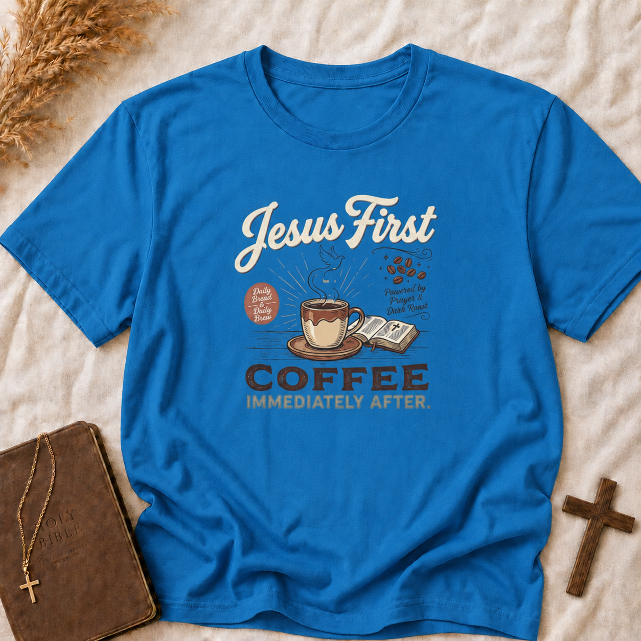 Jesus First Coffee T-Shirt — Faith & Coffee Graphic Tee