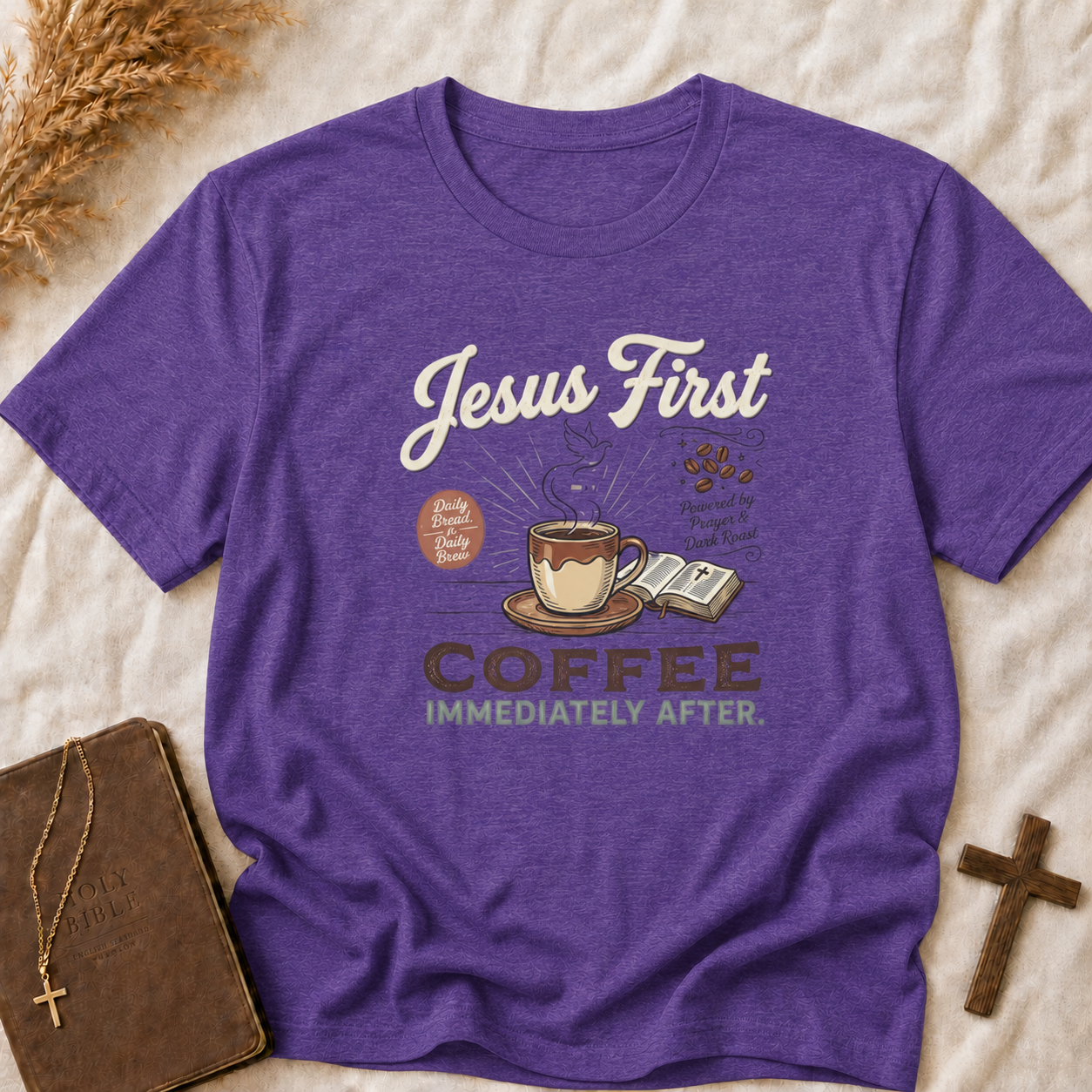 Jesus First Coffee T-Shirt — Faith & Coffee Graphic Tee