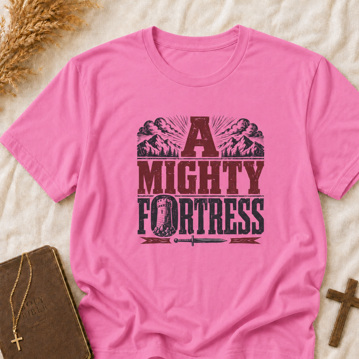 A Mighty Fortress T-Shirt — Christian Worship Hymn Tee