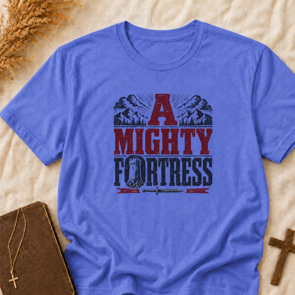 A Mighty Fortress T-Shirt — Christian Worship Hymn Tee