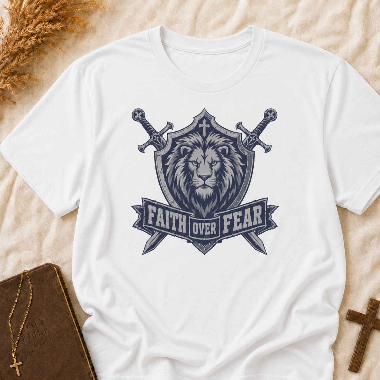 Faith Over Fear Lion T-Shirt