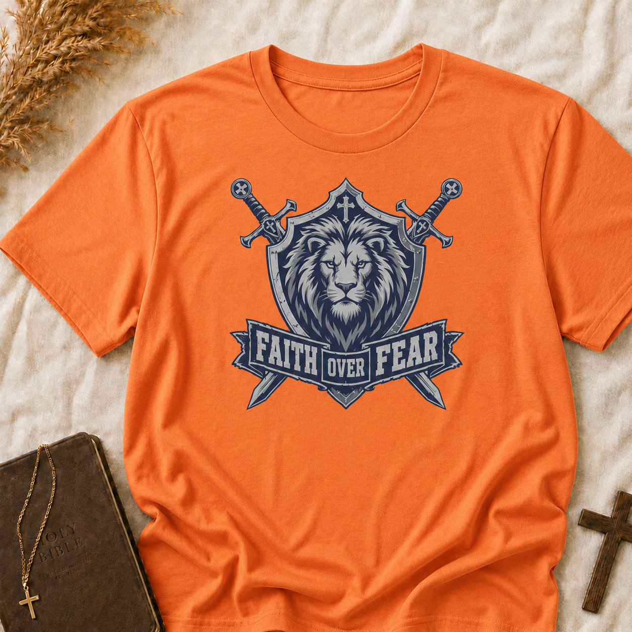 Faith Over Fear Lion T-Shirt