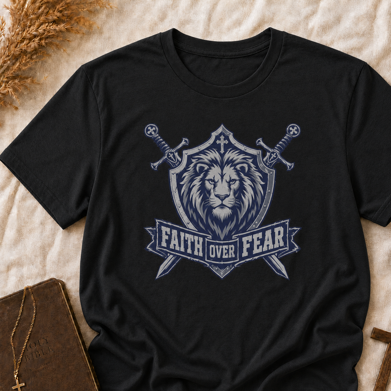Faith Over Fear Lion T-Shirt