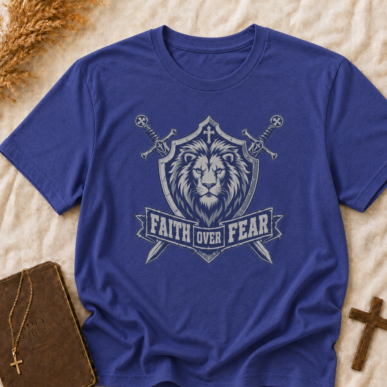 Faith Over Fear Lion T-Shirt