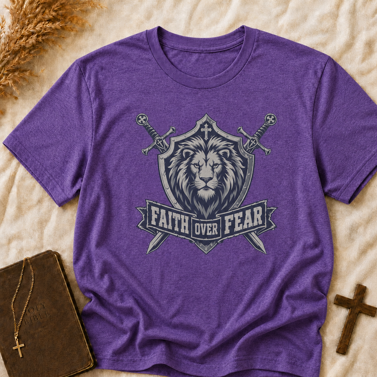 Faith Over Fear Lion T-Shirt