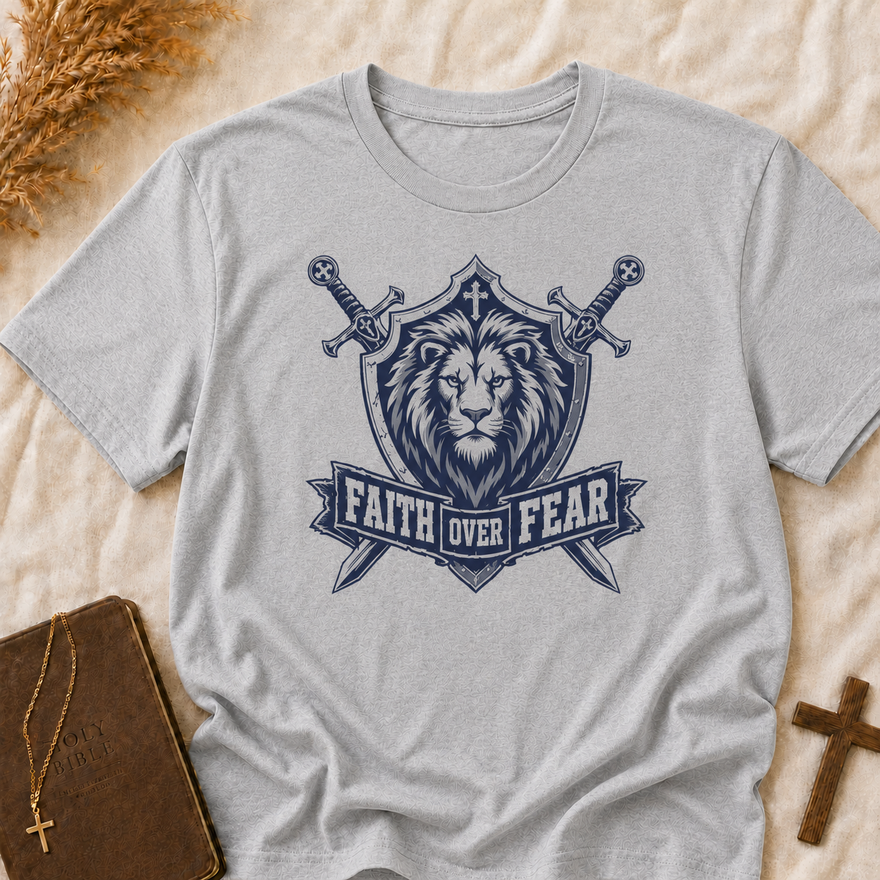 Faith Over Fear Lion T-Shirt