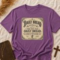 Daily Bread Vintage Typography T-Shirt — "Give Us This Day Our Daily Bread" Christian Faith Tee