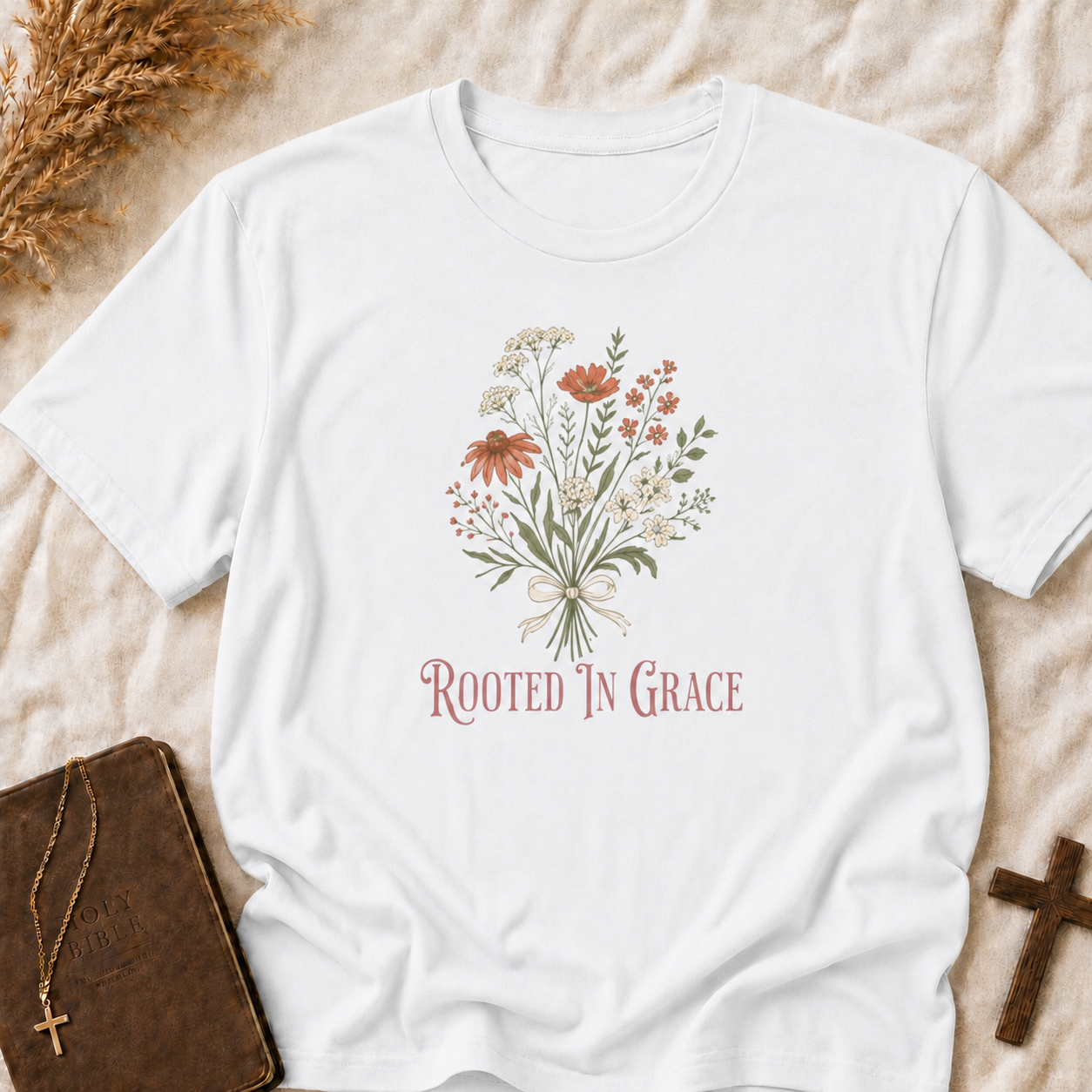Rooted in Grace Floral T-Shirt