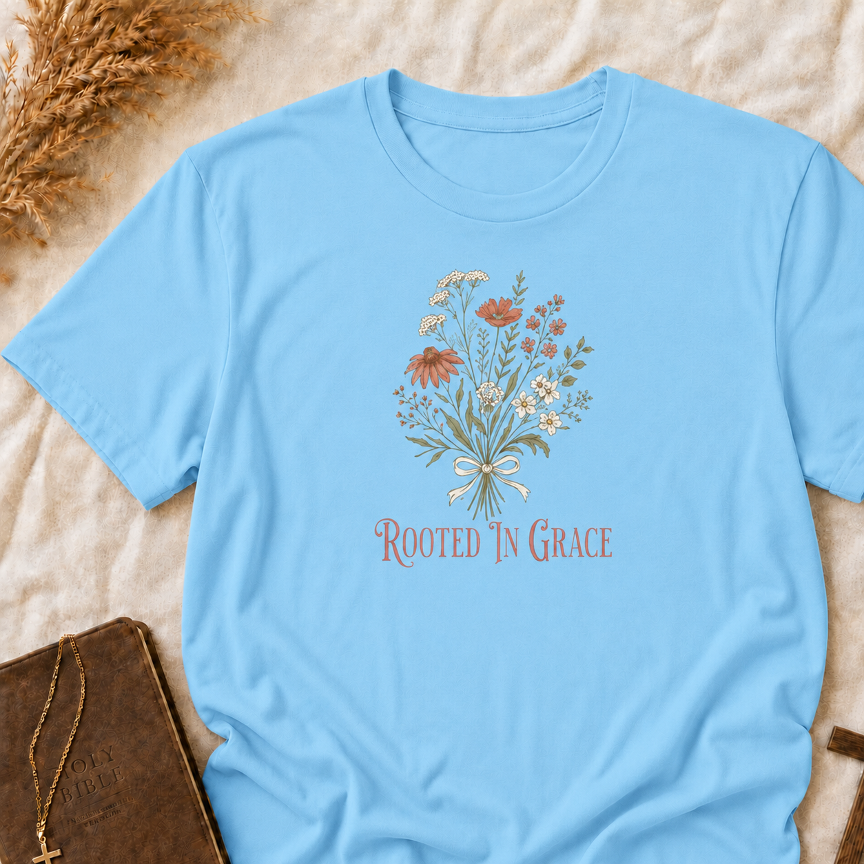 Rooted in Grace Floral T-Shirt