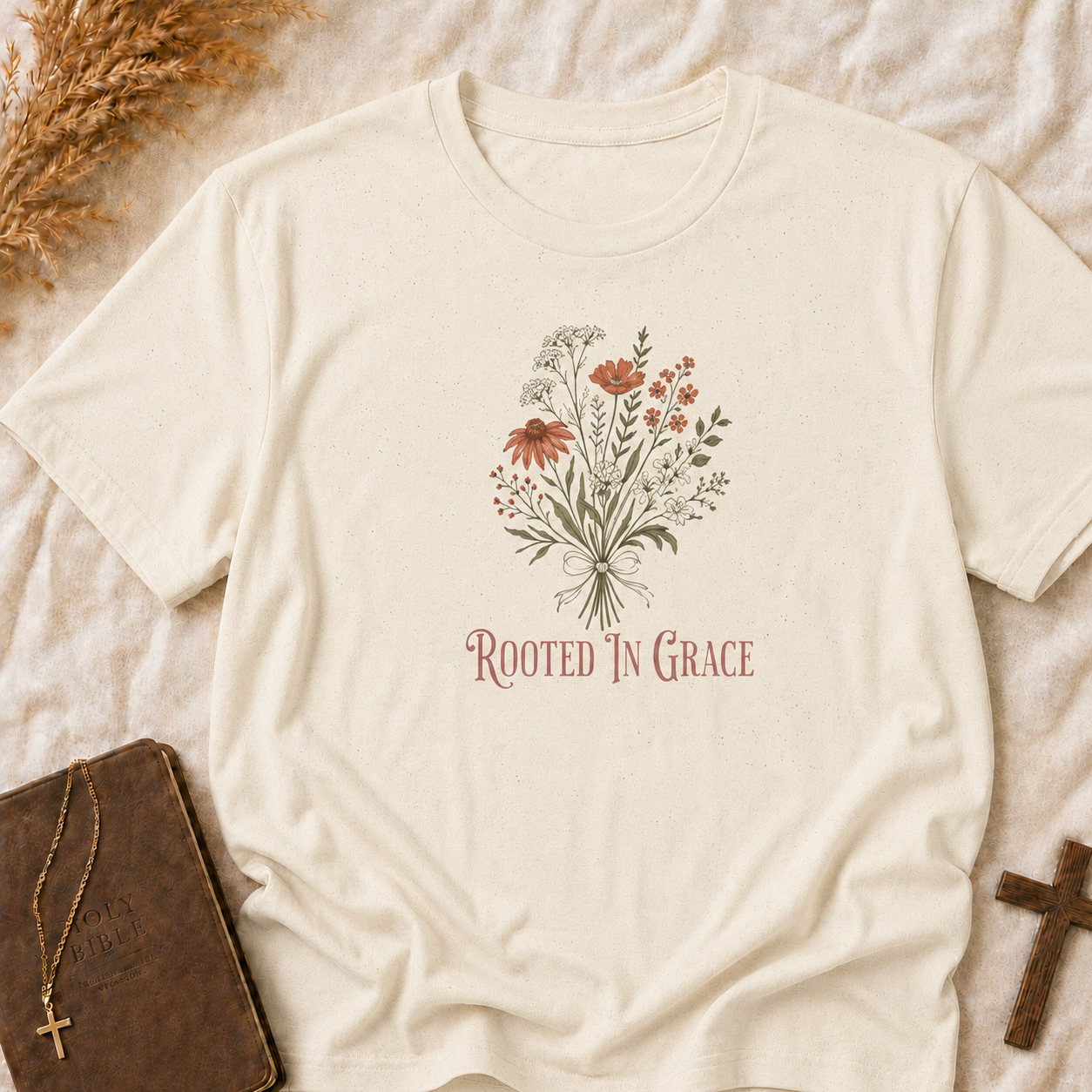 Rooted in Grace Floral T-Shirt