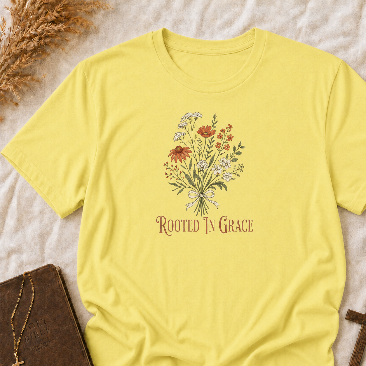 Rooted in Grace Floral T-Shirt