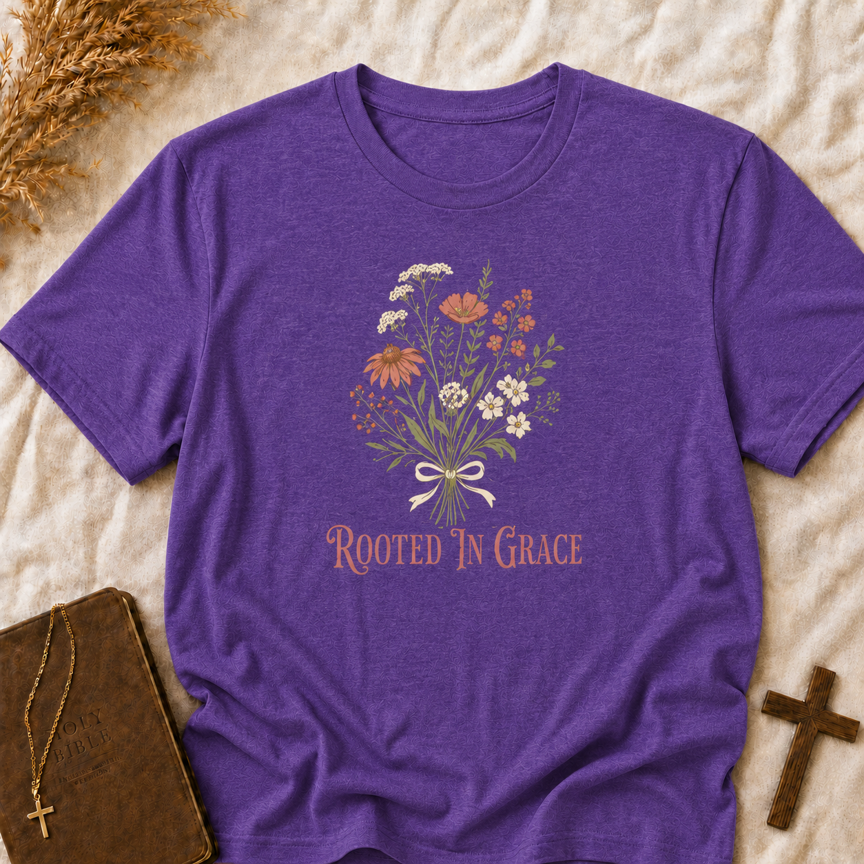 Rooted in Grace Floral T-Shirt