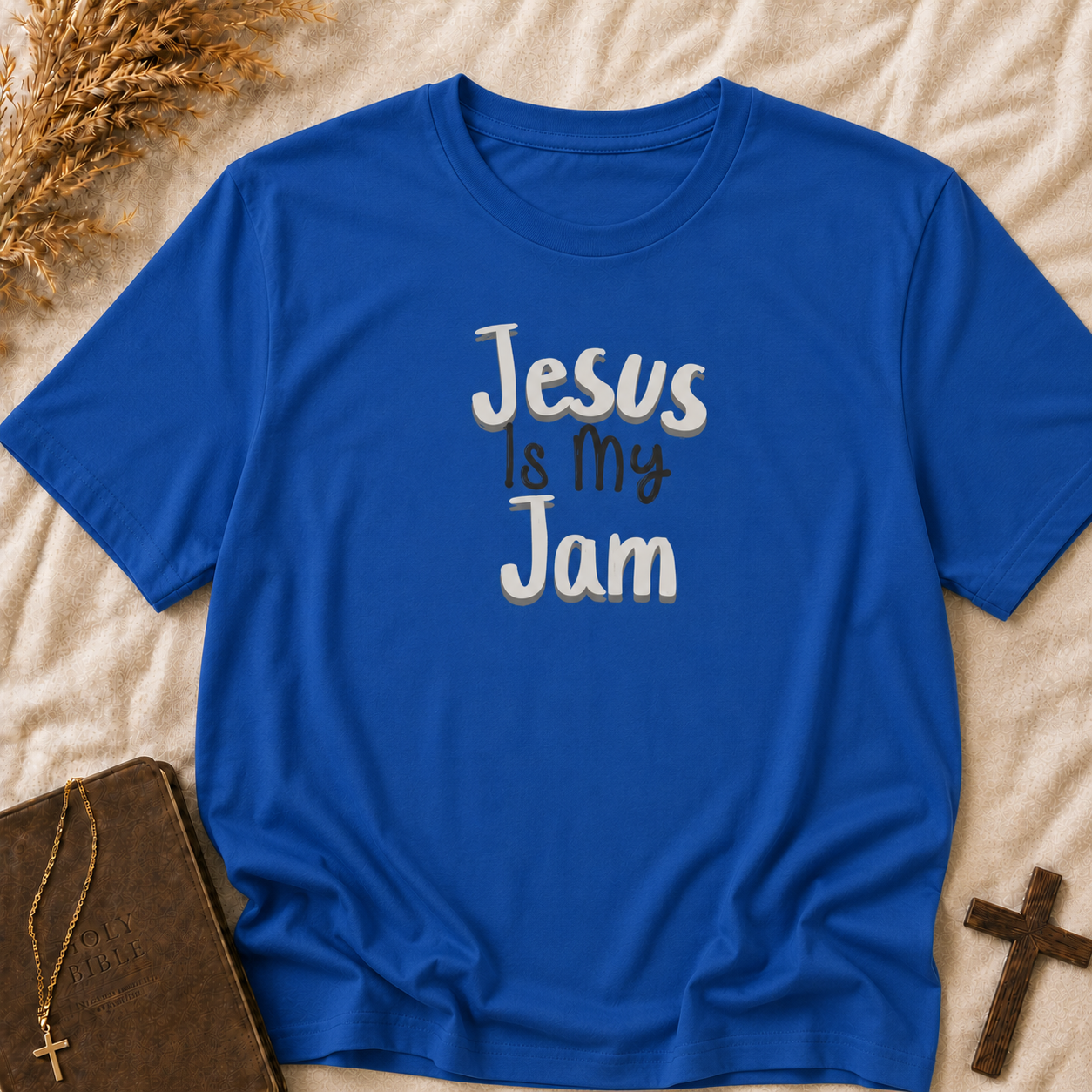 Jesus Is My Jam T-Shirt — Christian Faith Graphic Tee for Men & Women